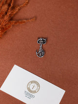 Black Stone Cat Brooch - TOSSIDO