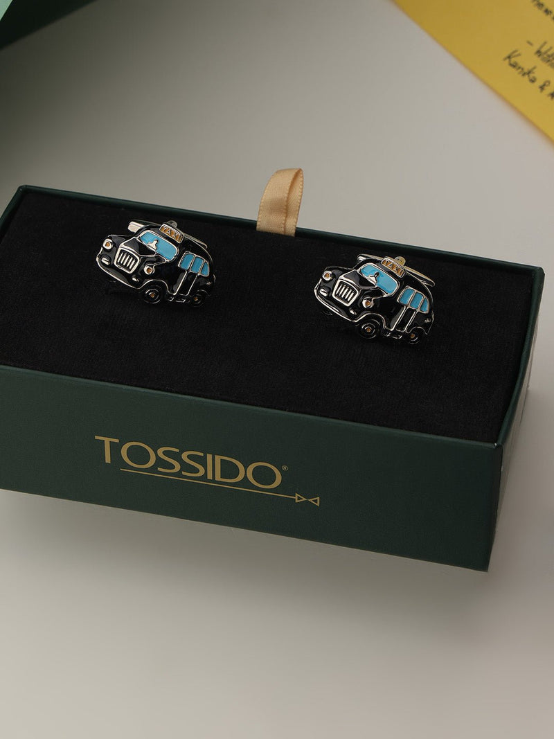 Black Taxi Cufflinks - TOSSIDO