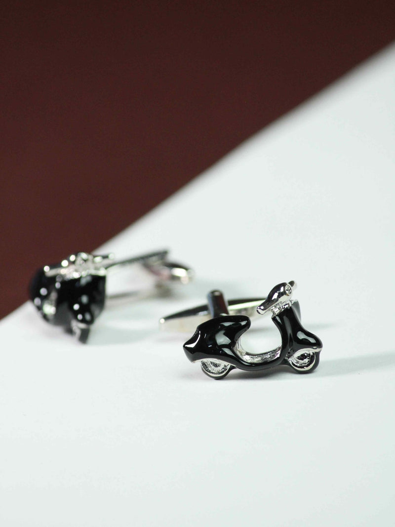 Black Vespa Cufflink - TOSSIDO