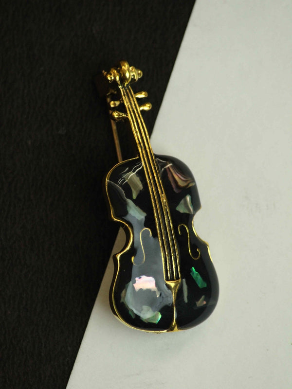 Black Violin Brooch - TOSSIDO