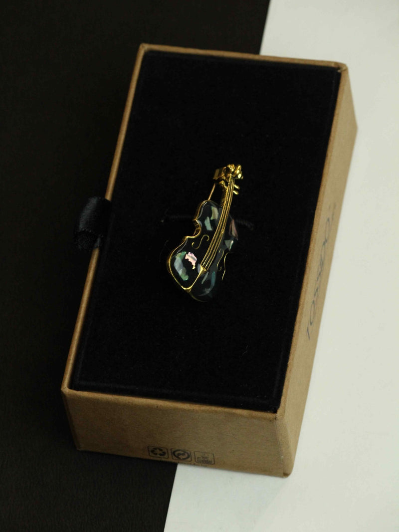 Black Violin Brooch - TOSSIDO