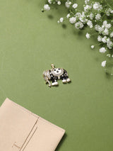 Black & White Royal Elephant Pendant - TOSSIDO