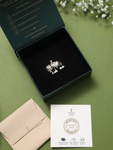 Black & White Royal Elephant Pendant - TOSSIDO