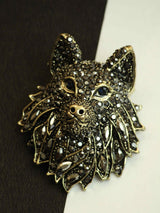 Black Wolf Brooch - TOSSIDO
