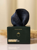 Blue Abstract Jacquard Pocket Square - TOSSIDO