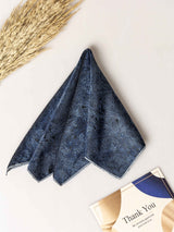 Blue Abstract Jacquard Pocket Square - TOSSIDO
