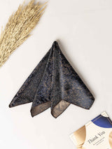 Blue Abstract Jacquard Pocket Square - TOSSIDO