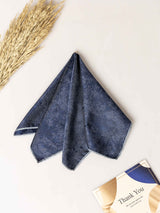 Blue Abstract Jacquard Pocket Square - TOSSIDO
