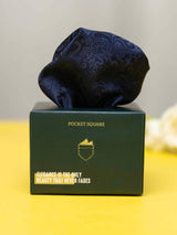 Blue Abstract Jacquard Pocket Square - TOSSIDO