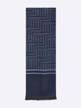 Blue Abstract Muffler - TOSSIDO