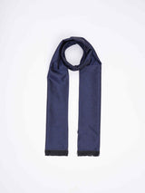Blue Abstract Reversible Stole & Pocket Square Set - TOSSIDO