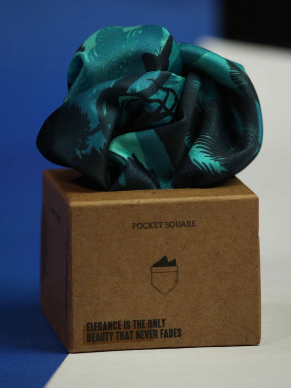 Blue Animal Pocket Square - TOSSIDO