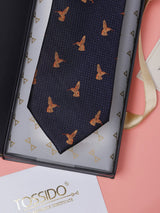 Blue Bird Teflon Silk Necktie - TOSSIDO