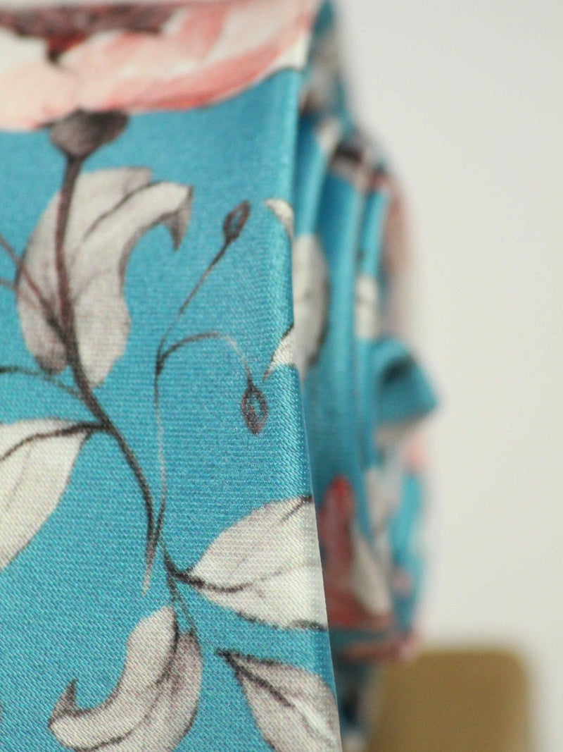 BLUE BLOSSOM NECKTIE - TOSSIDO