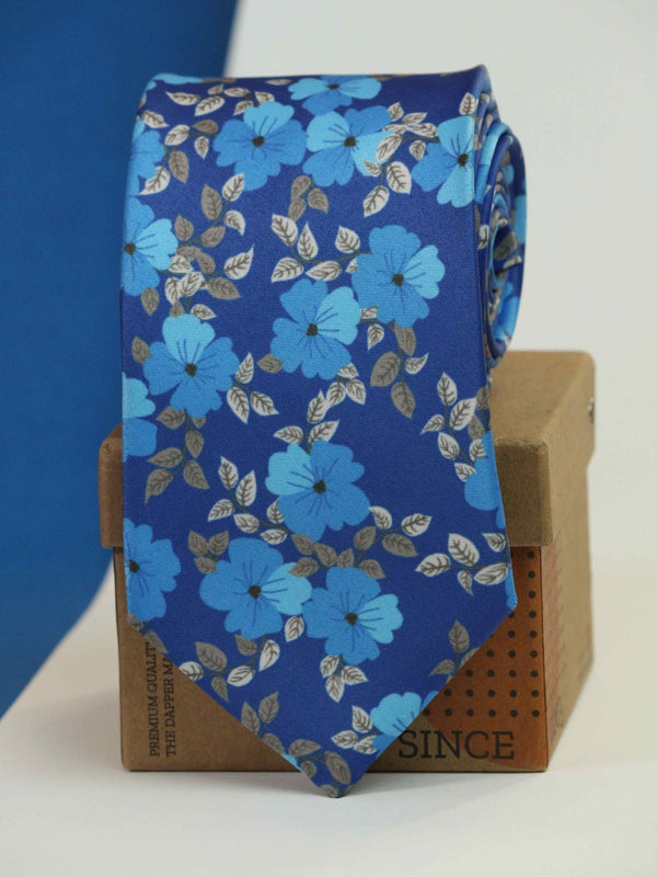 Blue Blossom Necktie - TOSSIDO