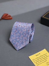 Blue Butterfly Woven Silk Necktie - TOSSIDO