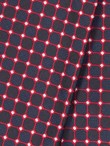 Blue Check Woven Cravat & Pocket Square Set - TOSSIDO