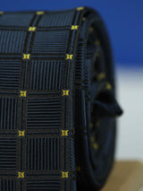 Blue Check Woven Necktie - TOSSIDO