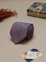 Blue Floral Broad + Long Necktie - TOSSIDO