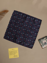 Blue Floral Jacquard Pocket Square - TOSSIDO