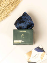 Blue Floral Jacquard Pocket Square - TOSSIDO