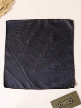 Blue Floral Jacquard Pocket Square - TOSSIDO