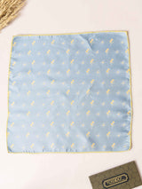 Blue Floral Jacquard Pocket Square - TOSSIDO