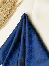 Blue Floral Jacquard Pocket Square - TOSSIDO