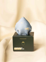 Blue Floral Jacquard Pocket Square - TOSSIDO