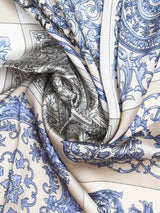 Blue Floral Neckerchief - TOSSIDO