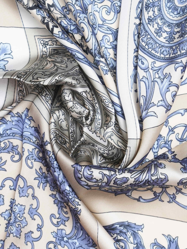 Blue Floral Neckerchief - TOSSIDO