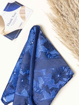 Blue Floral Necktie Gift - set - TOSSIDO