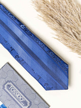 Blue Floral Necktie Gift - set - TOSSIDO