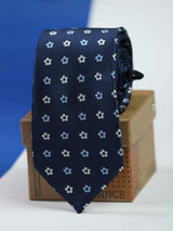 Blue Floral Necktie