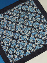 Blue Floral Pocket Square - TOSSIDO