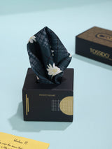Blue Floral Pocket Square - TOSSIDO