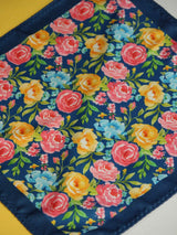 Blue Floral Pocket Square - TOSSIDO