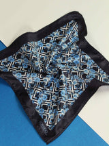 Blue Floral Pocket Square - TOSSIDO