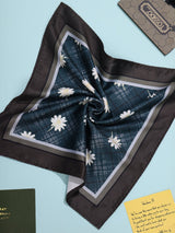 Blue Floral Pocket Square - TOSSIDO