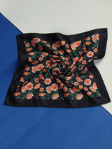 Blue Floral Pocket Square - TOSSIDO