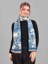 Blue Floral Premium Muffler - TOSSIDO