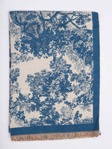 Blue Floral Premium Muffler - TOSSIDO
