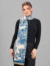 Blue Floral Premium Muffler - TOSSIDO