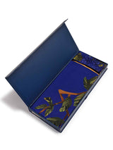 Blue Floral Scarf & Scarf Bag Set - TOSSIDO