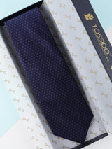 Blue Geometric Broad Necktie - TOSSIDO