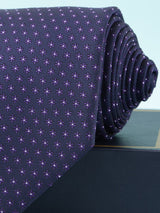 Blue Geometric Broad Necktie - TOSSIDO