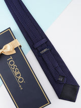 Blue Geometric Broad Necktie - TOSSIDO
