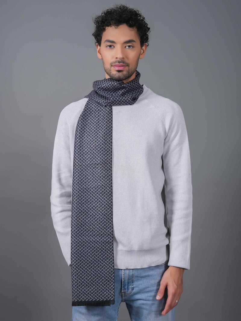 Blue Geometric Muffler - TOSSIDO