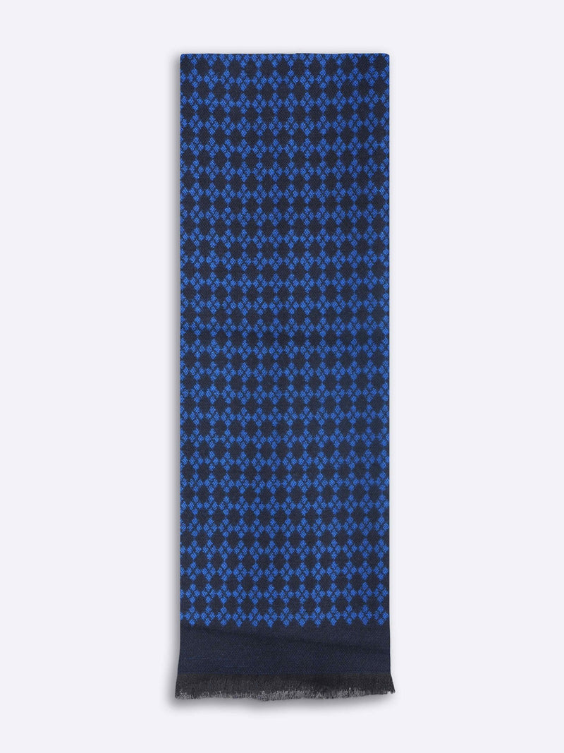 Blue Geometric Muffler - TOSSIDO