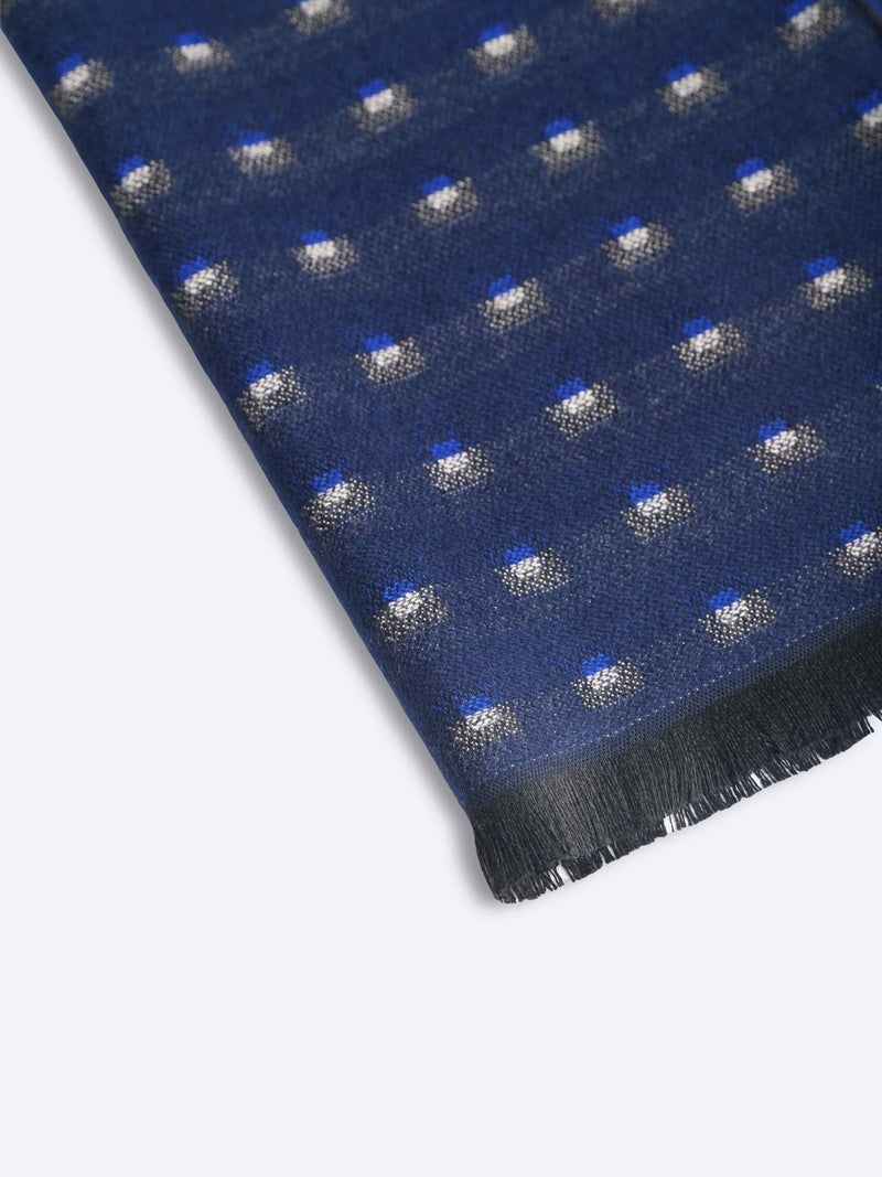 Blue Geometric Muffler - TOSSIDO